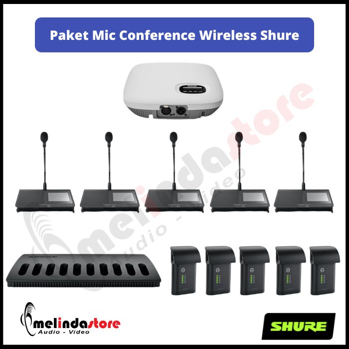 Paket Mic Conference Wireless Shure MXCW Series | Paket 5 Mic